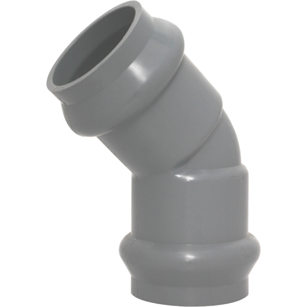 Fitting PVC SNI/ISO Air Bersih Elbow 45° RRJ Fitting PVC SNI/ISO Air Bersih Elbow 45° RRJ